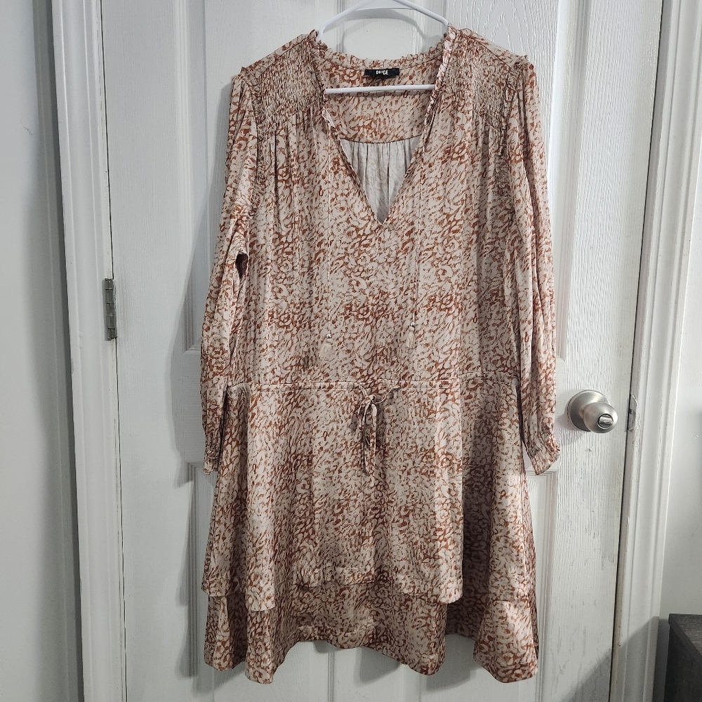 Paige Kaylene Dress Revolve satin animal print boho Coquette maximalist XL - Picture 2 of 15
